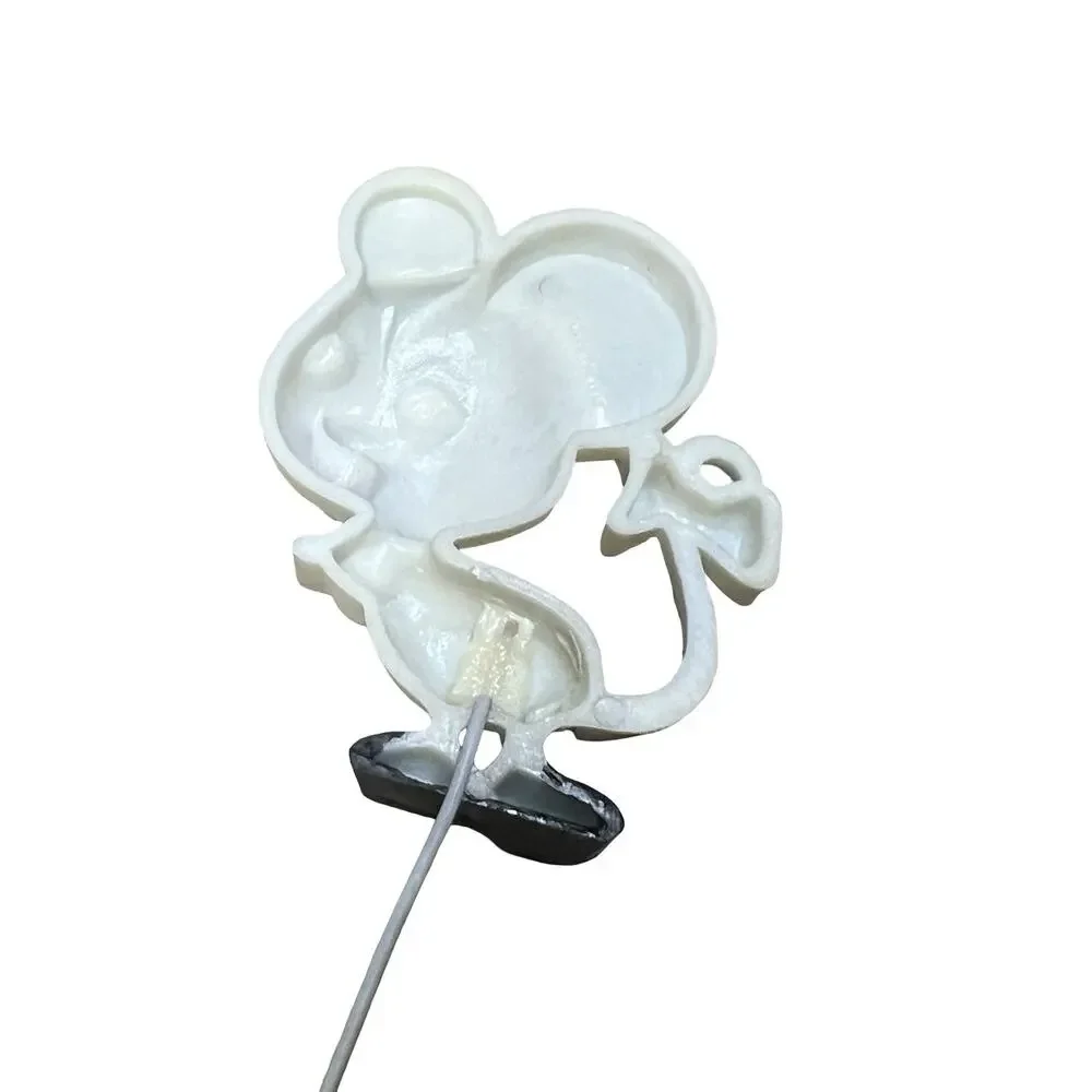Vintage Kitschy Mice Mouse Plastic Pick Lot Cake Topper Craft Hong Kong Set of 6